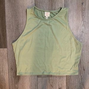 Soft green crop top